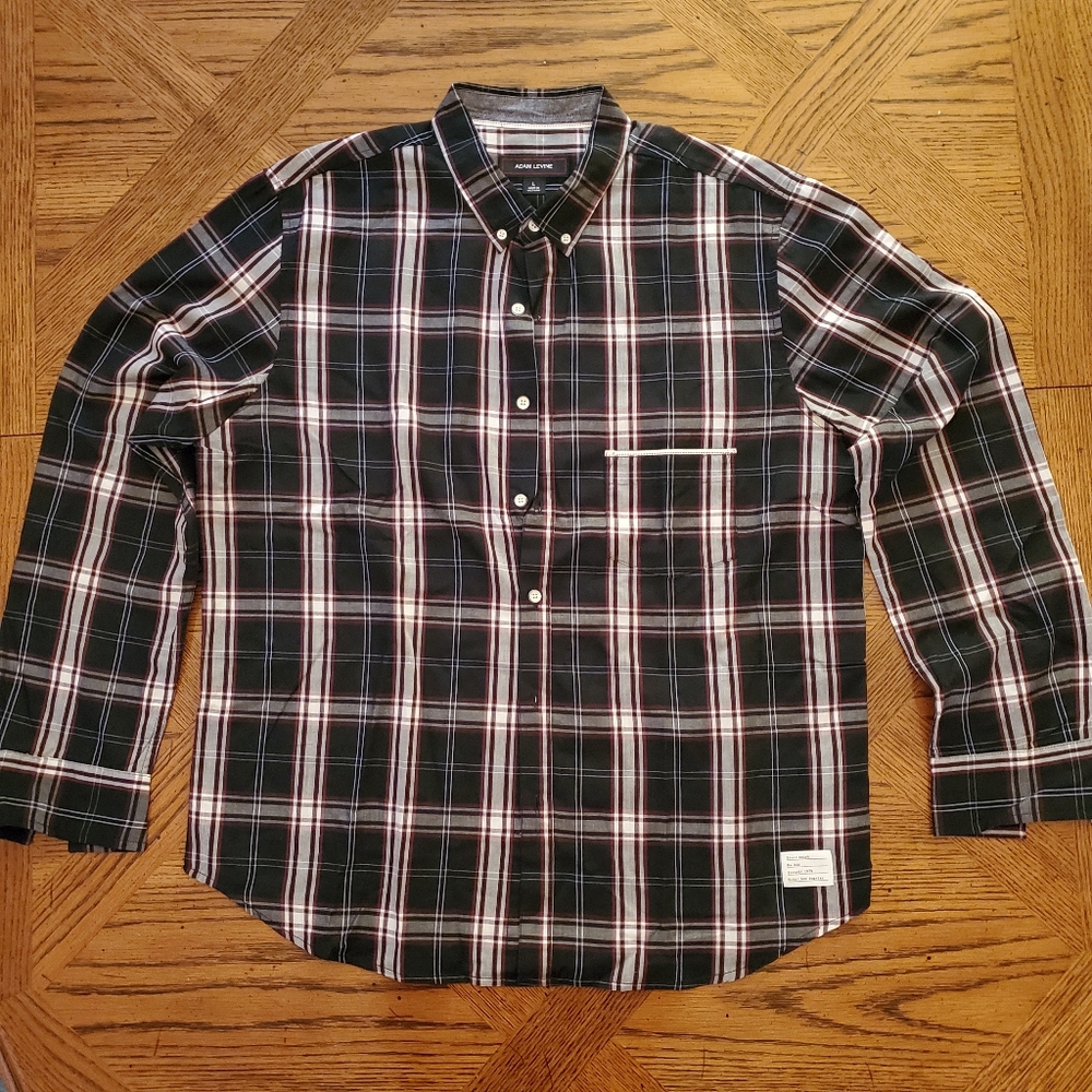 Adam Levine L long sleeve button down men's shirt